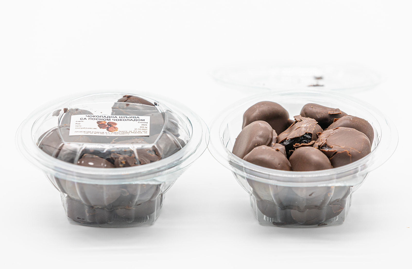 Čokoladna šljiva sa posnom čokoladom 200gr - Slika 2