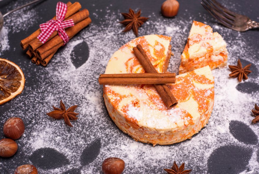 Cheesecake sa cimetom za novu godinu