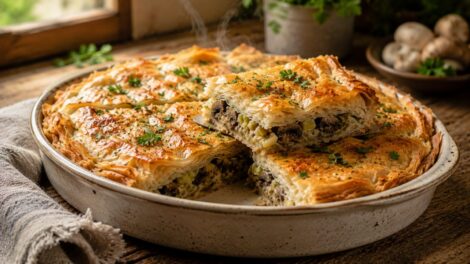 Pita sa Pečurkama i Prazilukom - Recept