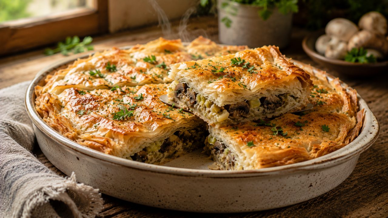 Pita sa Pečurkama i Prazilukom - Recept