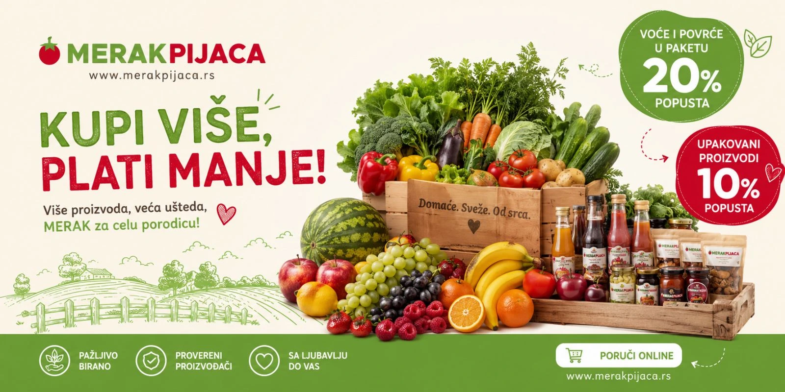 Razno povrće u kutijama spremno za prodaju