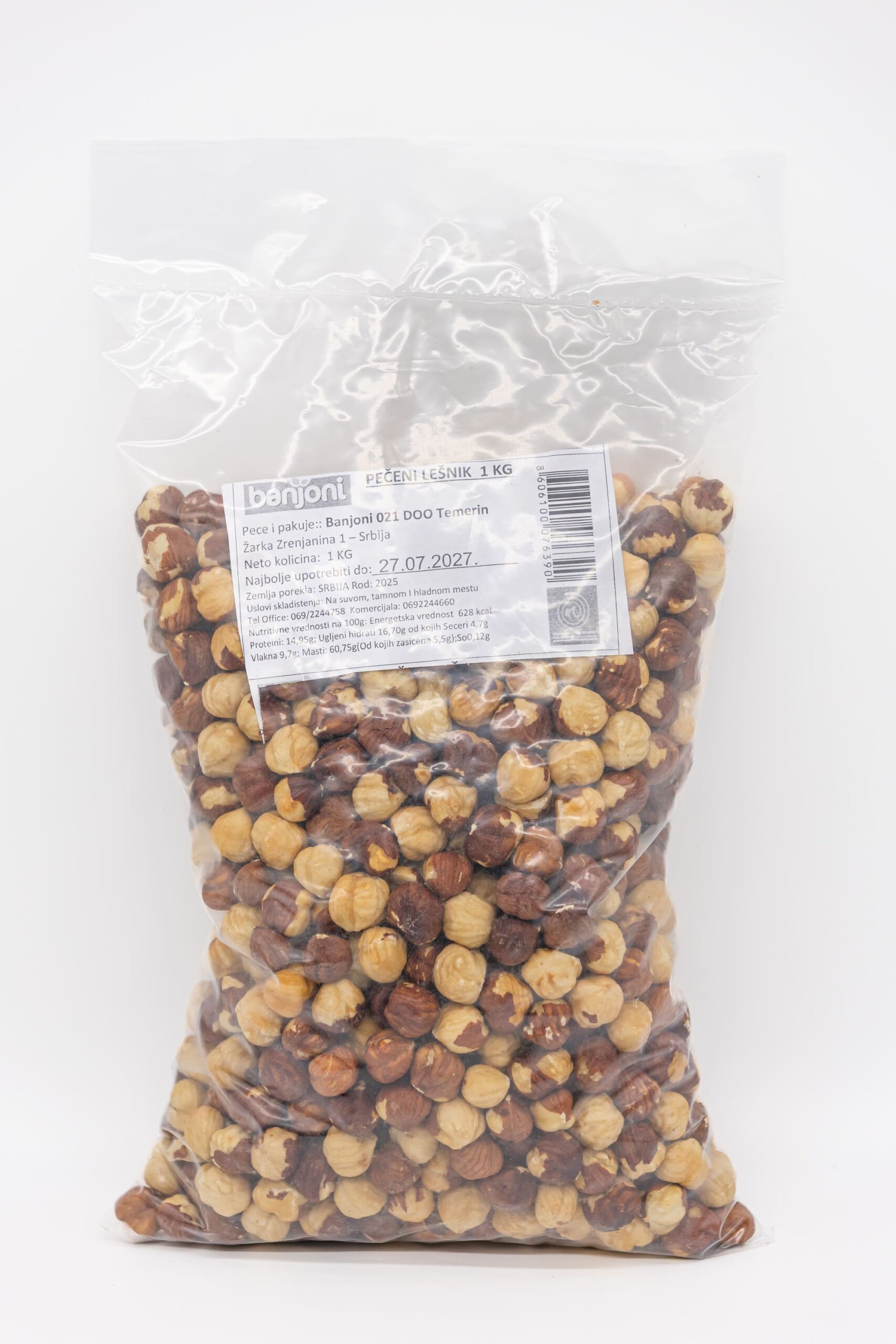 Pečeni lešnik 1kg