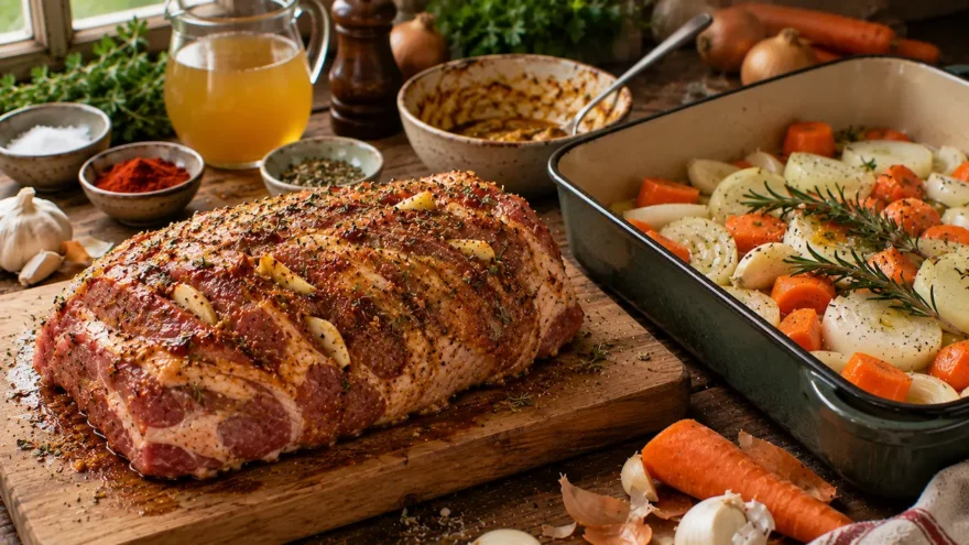 svinjski-vrat-iz-rerne-recept